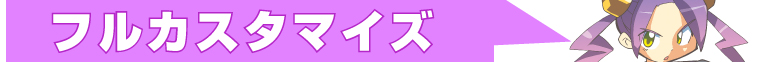 フルカスタマイズ