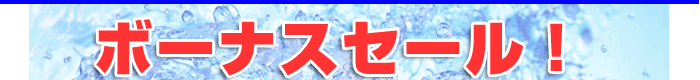 ボーナスセール!